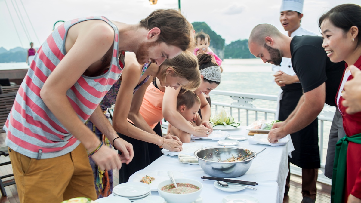 Cooking Class on Hermes Cruise. Photo by Hermes Cruise.